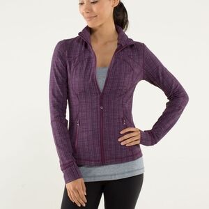 Lululemon Define Jacket Size 4 Zig Zag Chevron Purple